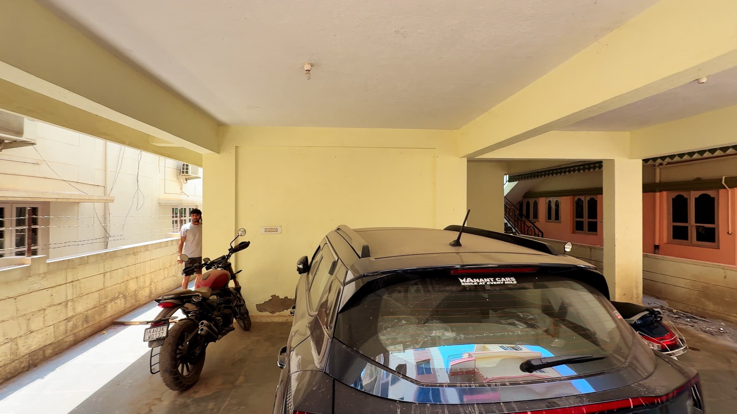 Geeta Ram Residency — stilt covered parking