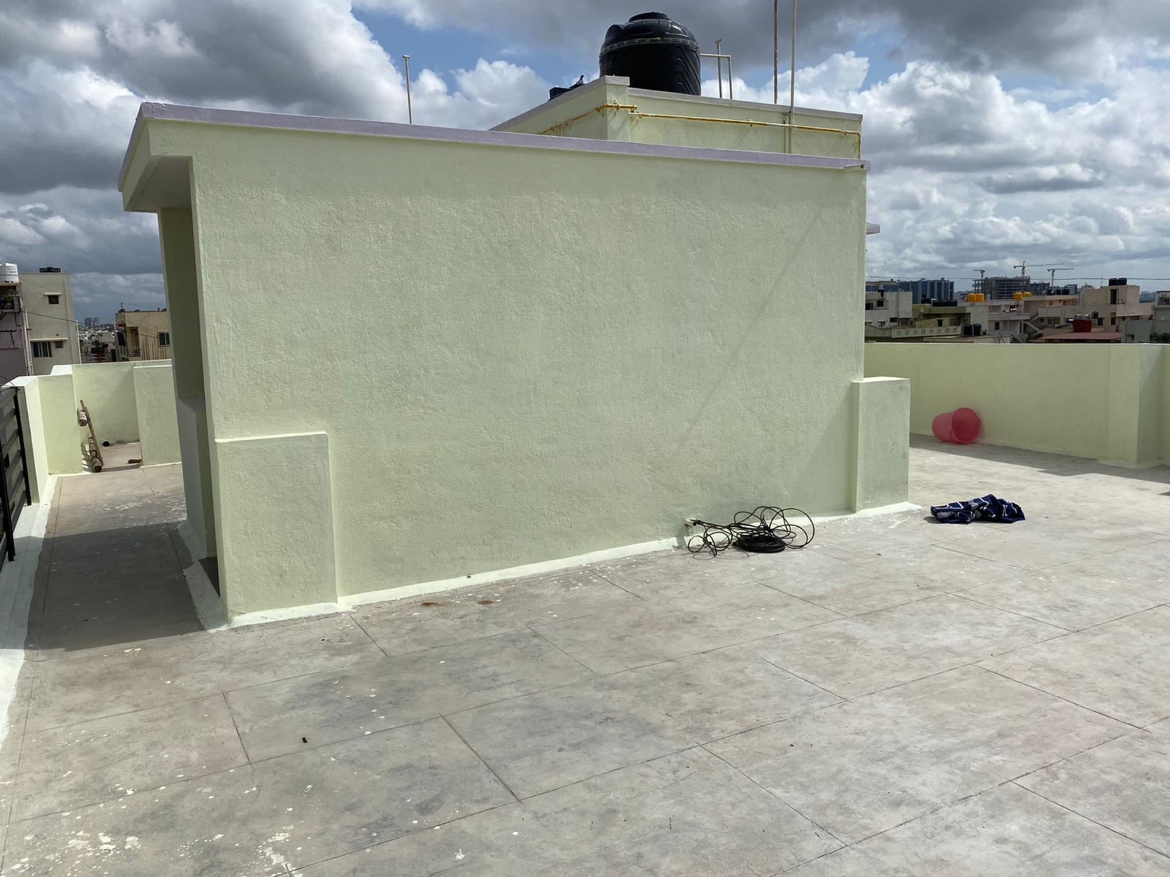 Geeta Ram Residency — terrace water tank